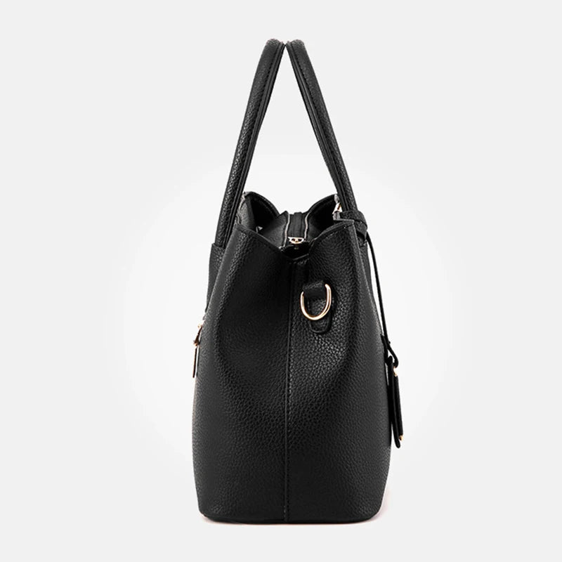 Faux Leather Shoulder Bag