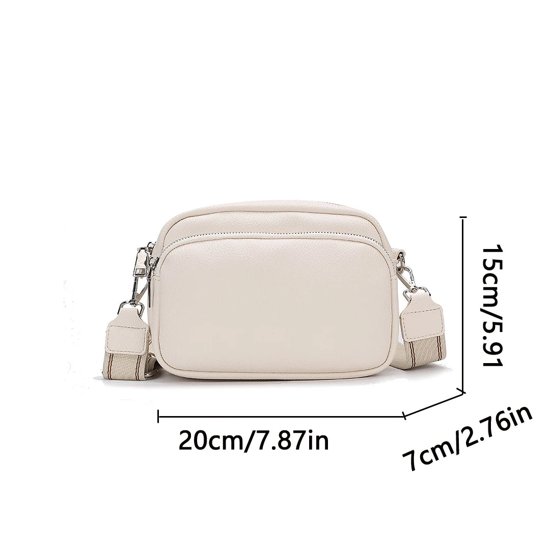 Wide Shoulder Strap Crossbody Bag