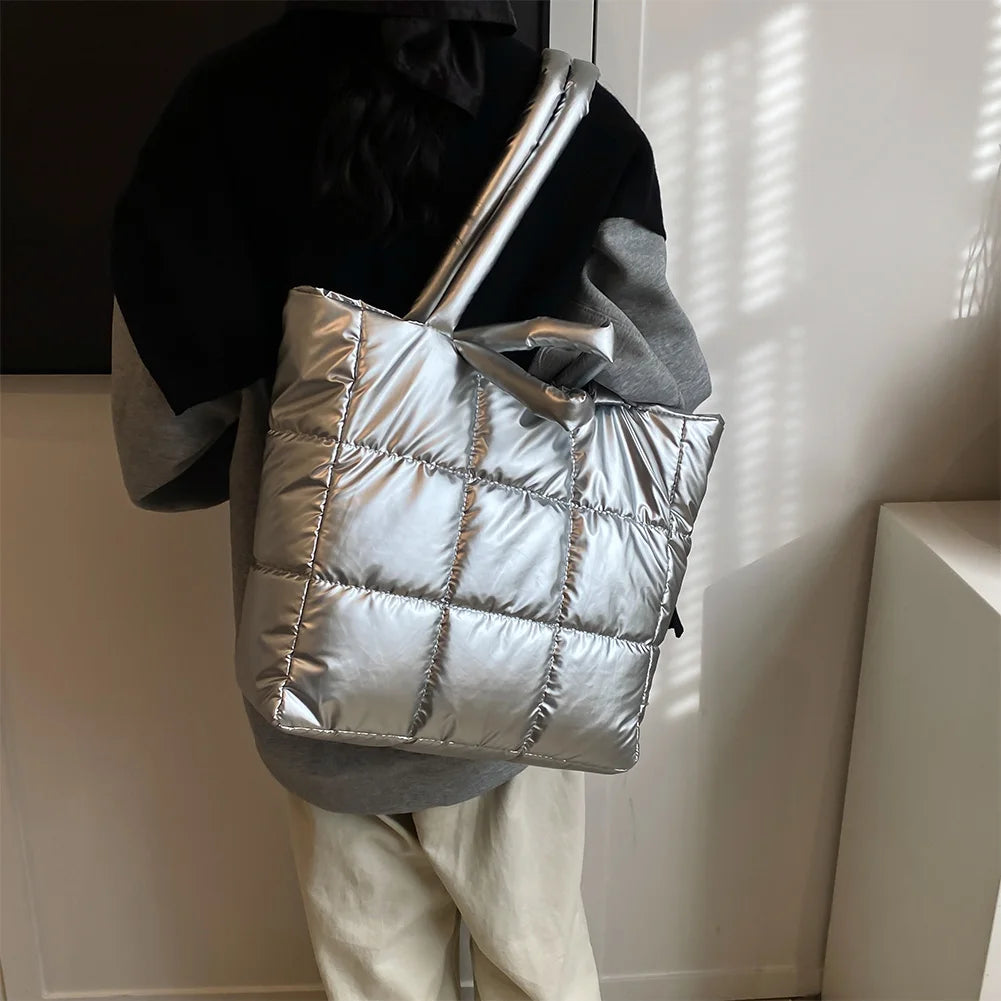 Puffer Tote Bag for Women