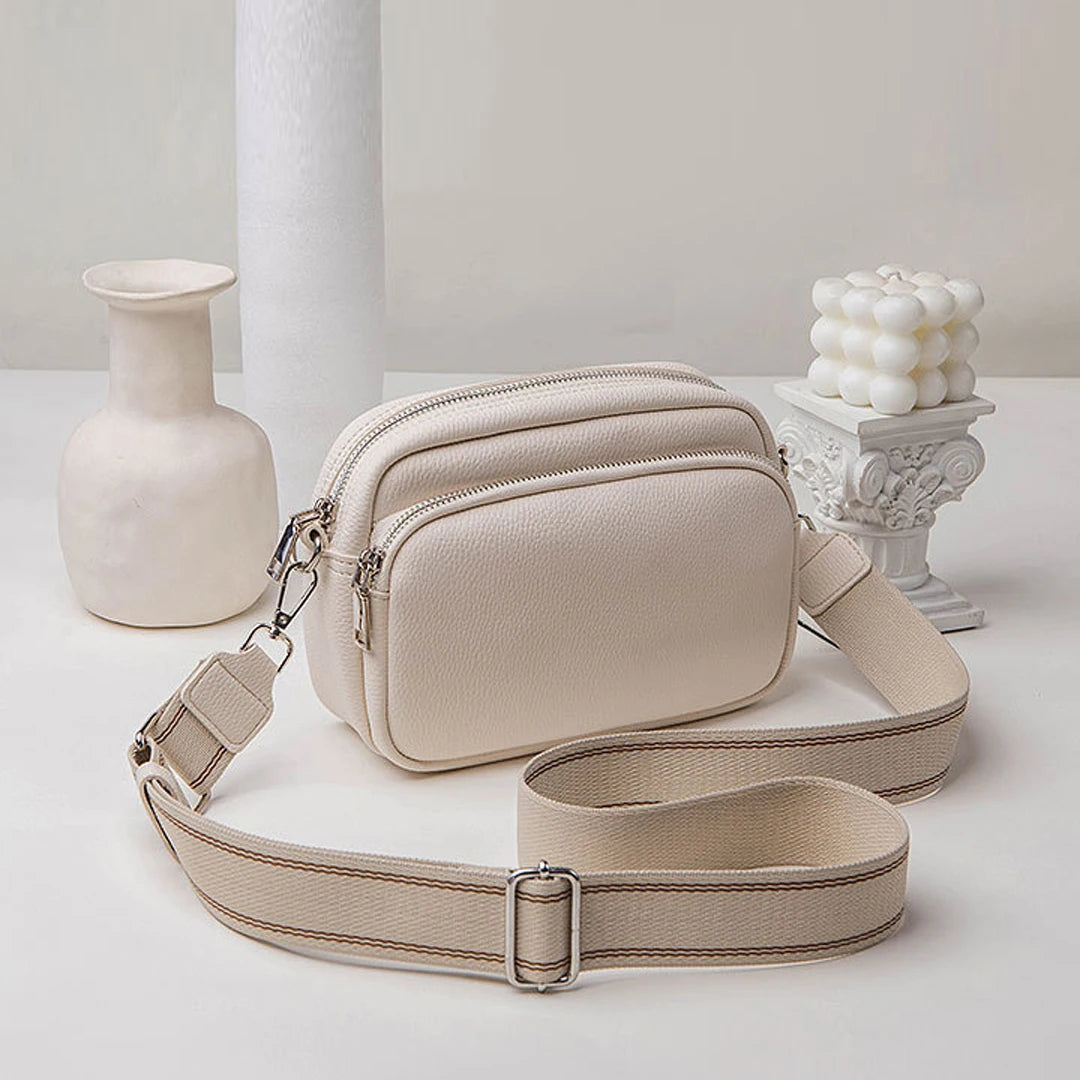 Wide Shoulder Strap Crossbody Bag